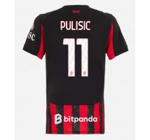 AC Milan Christian Pulisic #11 Koszulka Podstawowa damskie 2025-26 Krótki Rękaw
